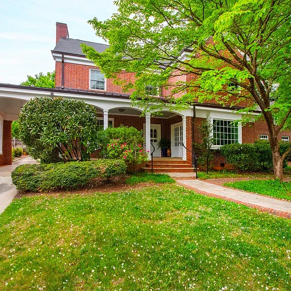 Classic brick ranch with covered porch